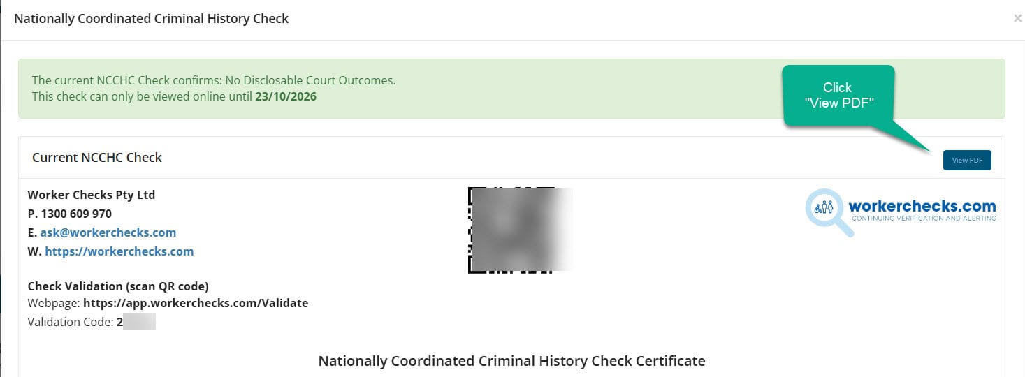 Can I get a printout of my certificate? - Worker Checks